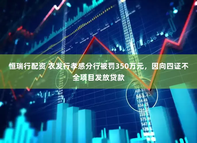恒瑞行配资 农发行孝感分行被罚350万元，因向四证不全项目发放贷款